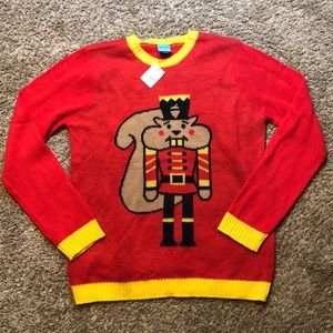 NWT Squirrel Nutcracker Sweater - Large